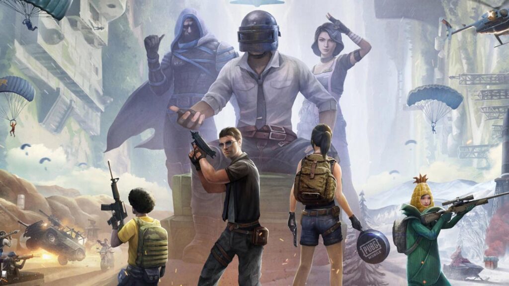 گیمر موبایل در حال استفاده از اسکین جدید