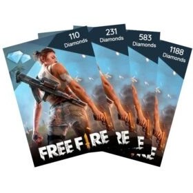 نمایی از بسته‌های دایموند فری فایر